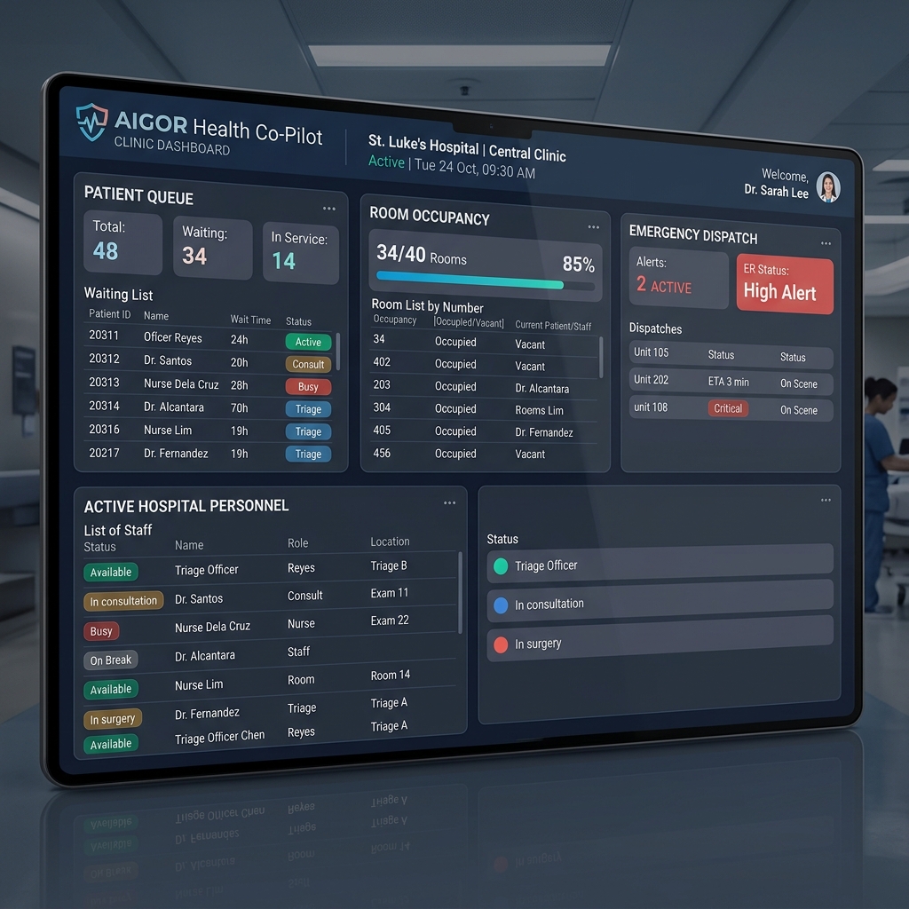 AIGOR Health Filipino Clinic Dashboard